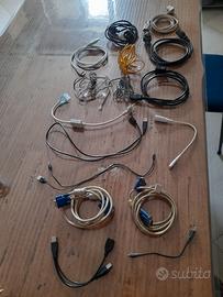 Lotto di cavi vari per collegamenti