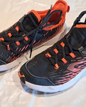 Scarpe da ginnastica unisex Quechua nere/arancioni