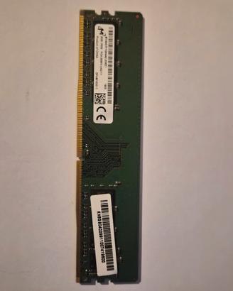 RAM Micron 8GB DDR4 2666MHz UDIMM PC4-2666V