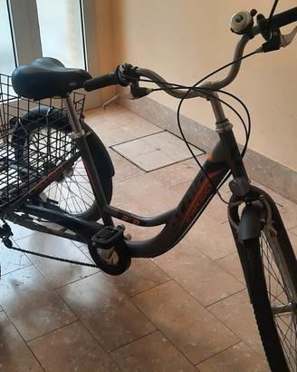 bicicletta 3 ruote con cestello