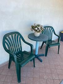 Set Tavolino e Sedie da esterno giardino
