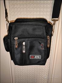 Borsello sportivo unisex nero