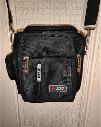 Borsello sportivo unisex nero