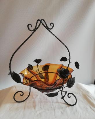 Porta frutta in vetro di Murano