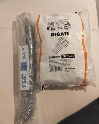 Tappi di plastica rigati + gabbiette fermatappi 