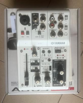 Yamaha AG03 Mixer Scheda audio Streaming