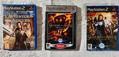 PS2 Il Signore degli Anelli trilogia  3 giochi CIB