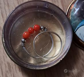 anello in argento e corallo più ferma anello 