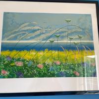 Quadro paesaggio fiorito – stampa d’arte firmata