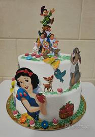 torta Biancaneve gomma eva + poster