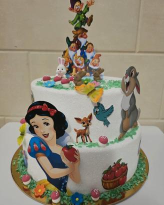torta Biancaneve gomma eva + poster