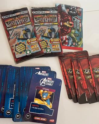 Carte gormiti e avengers marvel