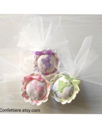 Bomboniere fai da te: 45 pezzi cuscinetti fatine