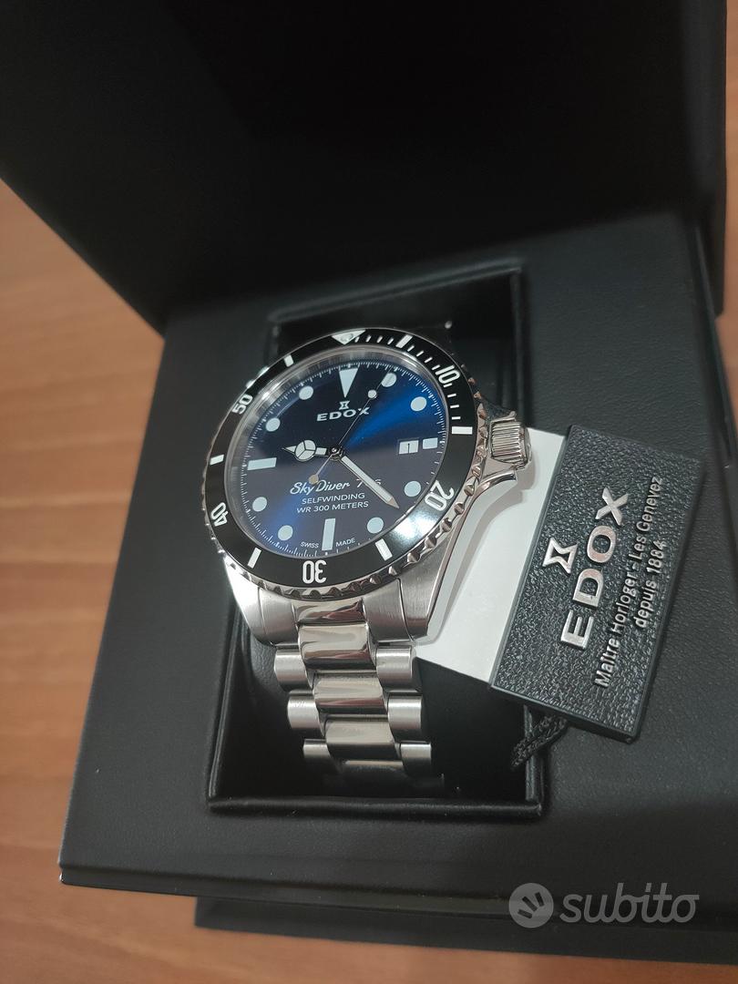 Orologio Automatico Edox Skydiver 70s Date Abbigliamento e