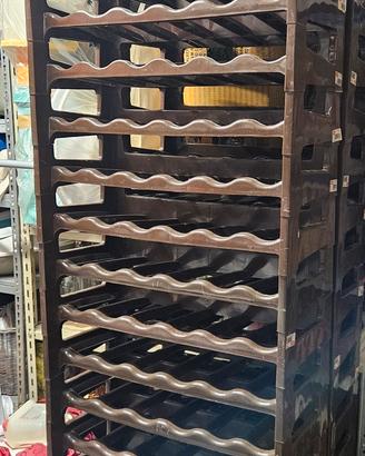 scaffali porta vino impilabili