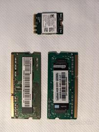 Ram sodimm 2x 4GB DDR3 1600 MHz + scheda di rete