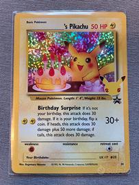 POKÉMON PIKACHU DI COMPLEANNO PROMO GRAN FESTA ITA - Collezionismo In  vendita a Modena