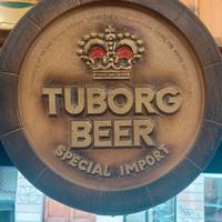 fondo botte in vetroresina Birra Tuborg, nuovo