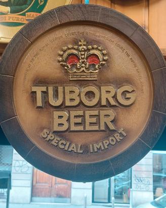 fondo botte in vetroresina Birra Tuborg, nuovo
