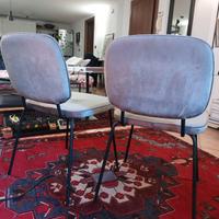 SEDIE ELEGANTI IN VELLUTO LISCIO PARI AL NUOVO