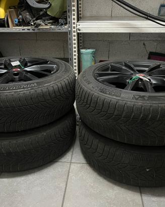 Gomme complete con cerchioni in lega.
