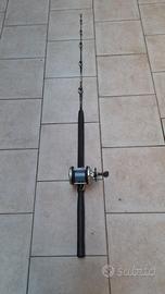 Canna da pesca traino Miami con mulinello