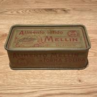 Contenitore di latta alimentare Mellin anni 50