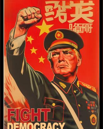 Quadro Giclee' The Red president 