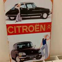 Targa in metallo Auto Citroen Squalo