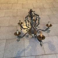 Lampadario chandelier Vintage Bronzo