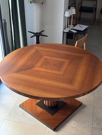 tavolo rotondo design  diametro 140 m in legno