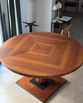 tavolo rotondo design  diametro 140 m in legno