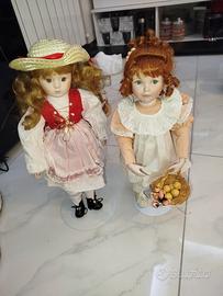 Lotto Bambole in Porcellana vintage 