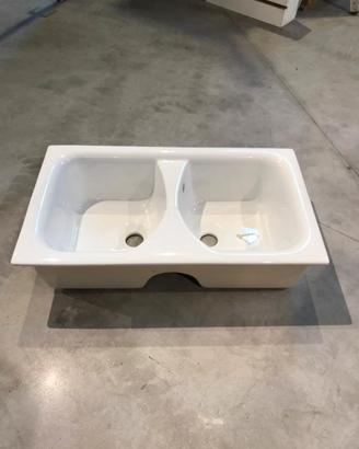 Lavabo Semi Incasso 2 Vasche Dolomite