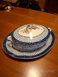 Zuppiera inglese con sottopiatto 