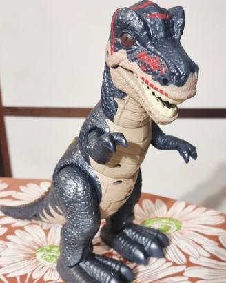 T-Rex giocattolo 30 cm con movimento e ruggito