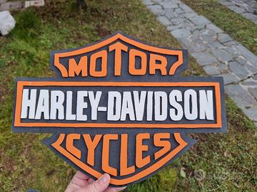Quadro targa insegna Harley Davidson