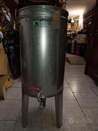 CONTENITORE ACCIAIO INOX PER OLIO O VINO