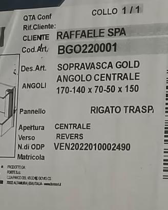 copri vasca angolare