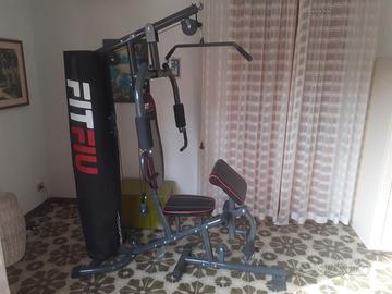 Panca attrezzata multifunzione