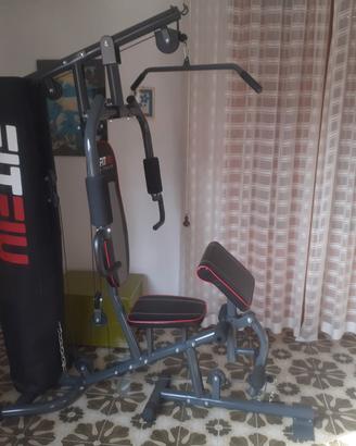 Panca attrezzata multifunzione