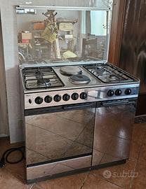 Cucina a Gas Rex XEM 9542 SA (90 cm) Inox 