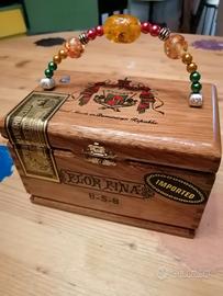 cigar box borsetta da scatola di sigari 