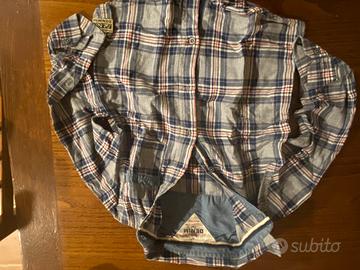 Camicia a scacchi Denim per bambini 5 - 6 anni