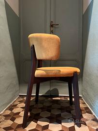 Sedie / Poltroncine imbottite velluto giallo