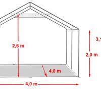 GAZEBO 4X4 CON LATERALI NUOVO