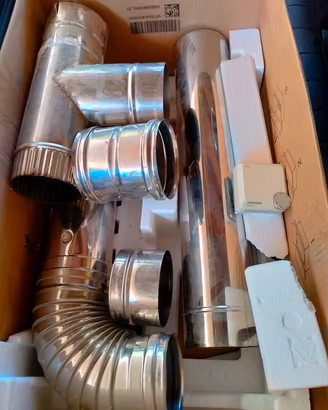 Tubi Acciaio Caldaia + termostato Junkers 