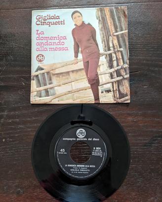 Disco 45 giri Gigliola Cinquetti " La domenica and