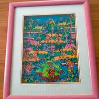 Quadro arte thailandese già incorniciato