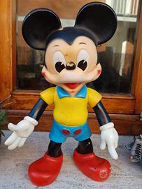 MICKEY MOUSE IN GOMMA DURA LEDRA PLASTIC 1962